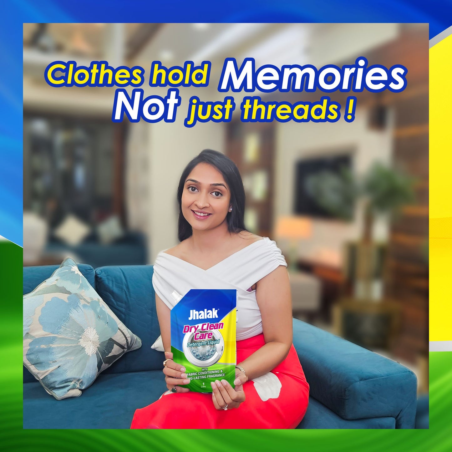 Jhalak Dryclean Care Detergent Liquid Refill Pouch