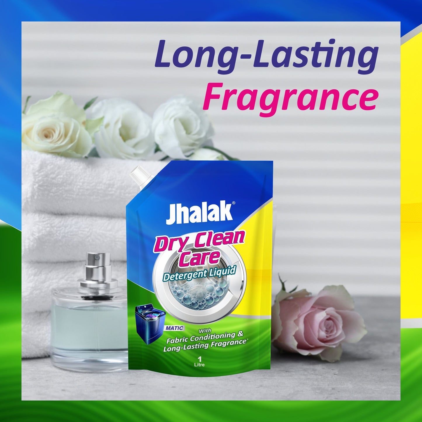 Jhalak Dryclean Care Detergent Liquid Refill Pouch