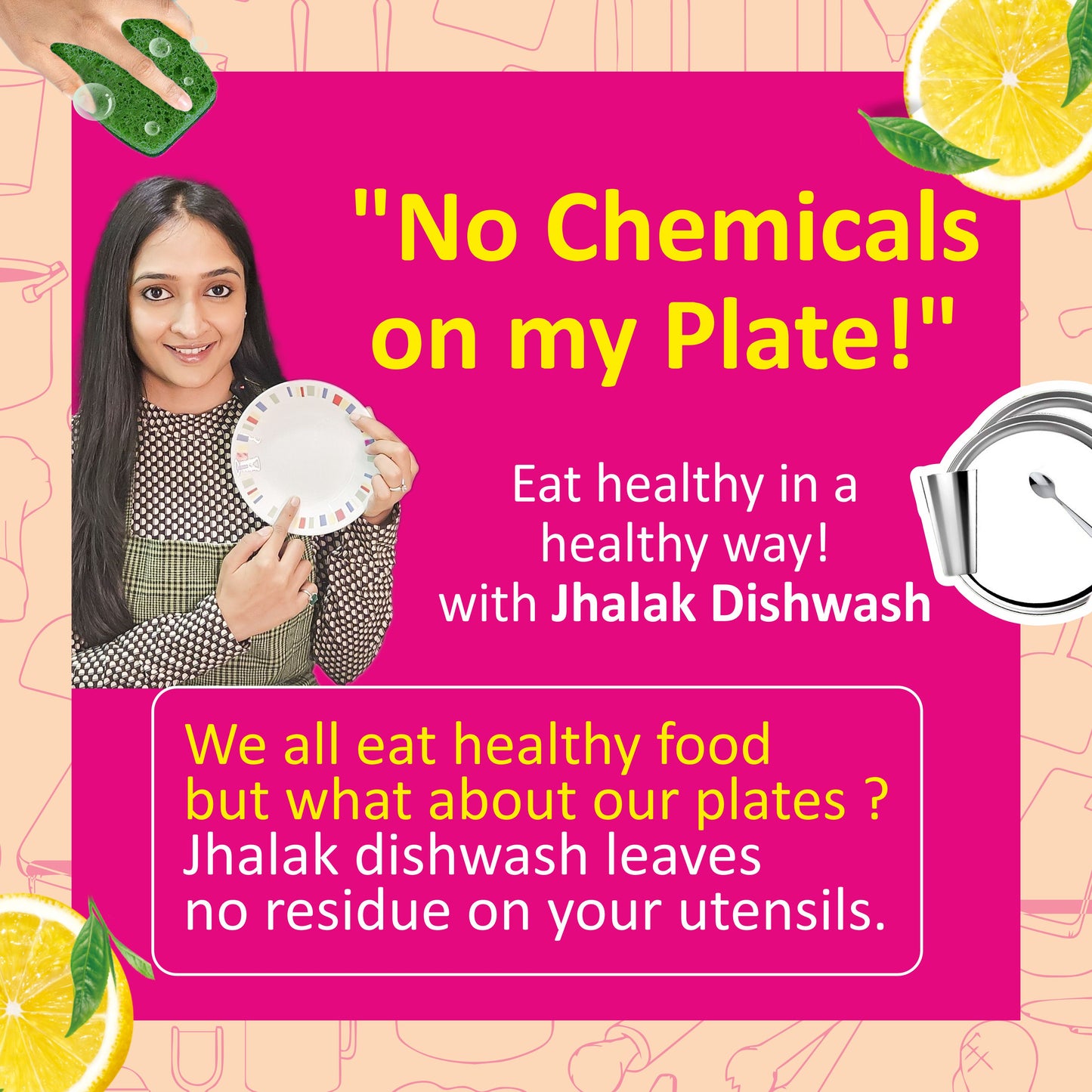 Jhalak Dishwash Tub 500 gm (Set of 5)